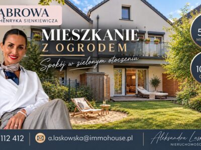 Mieszkanie 2 pok – 56 m2 – Fotowoltaika – ogród 100m2 – Dąbrowa